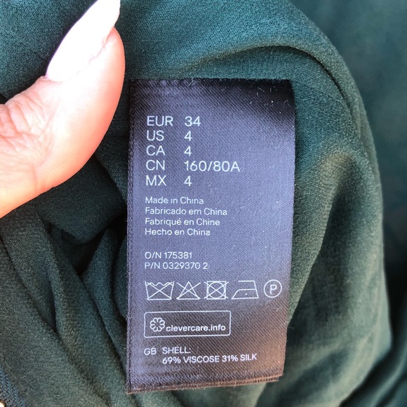 Balmain x HM Green Velvet Dress - Picture 4 of 8